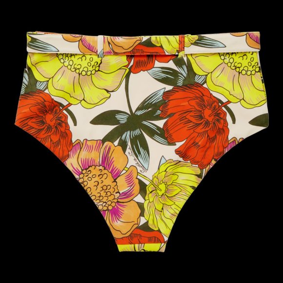 NWT Scotch & Soda - Allover Printed High-Waist Bikini Bottom - Combo J - Picture 2 of 2